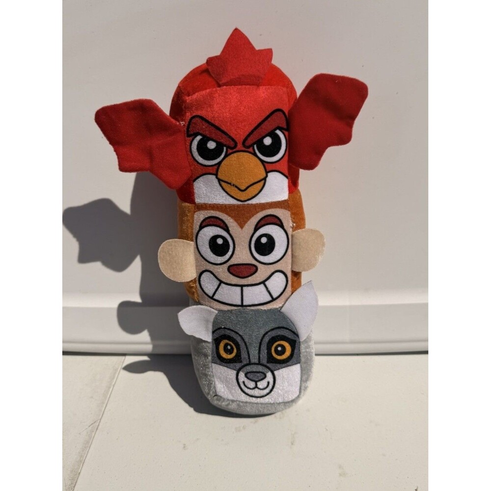 Classic Toy Co Tiki Totem Pole Plush Stuffed Animal Angry Bird Monkey Wolf P5